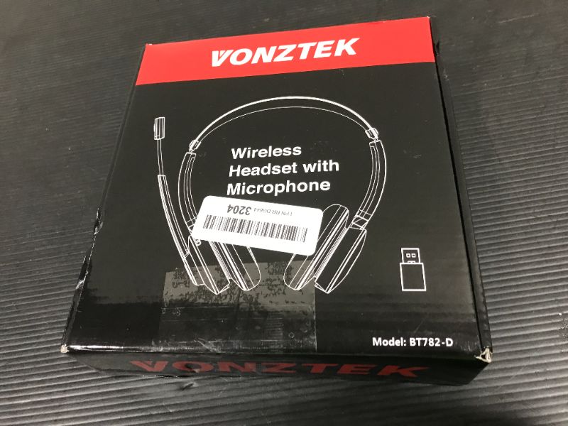 Photo 2 of VONZTEK Wireless Headset with Microphone 