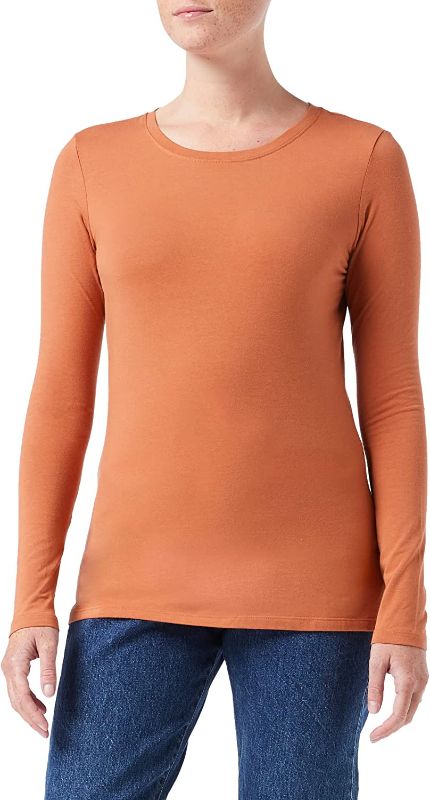 Photo 1 of Amazon Essentials Women's Classic-Fit Long-Sleeve Crewneck T-Shirt SIZE L