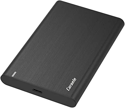 Photo 1 of Caraele 500GB Portable External Hard Drive USB-C USB 3.1 Mobile Ultrafast HDD Storage for PC, Mac, Desktop, Laptop, MacBook, Chromebook, Xbox One, Xbox 360, PS4 (Black)