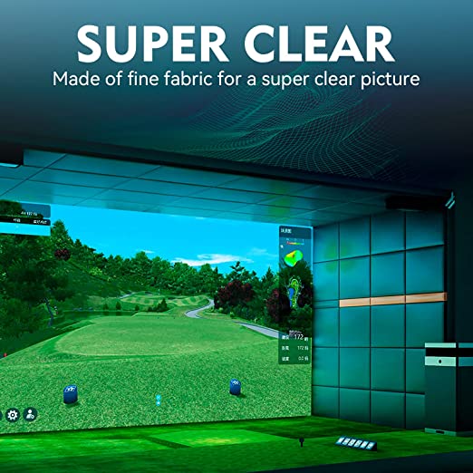 Photo 1 of aikeec Indoor Golf Simulator Impact Screen Display Projector Screen for Golf Training Projection Screen, Available in 5 Sizes
SIZE 118*157 INCH 
