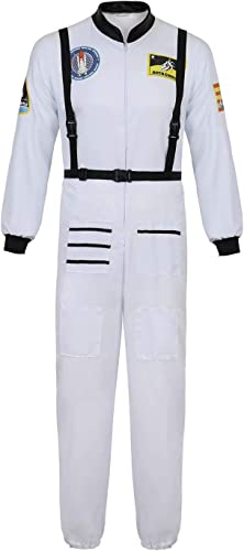 Photo 1 of Astronaut Costume Adult for Mens Space Suit Spaceman Explorer Flight Suit Cosplay Costumes Halloween

SIZE S 