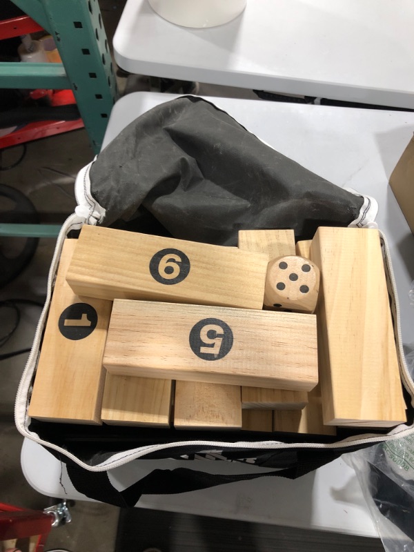 Photo 2 of Giant Timber Tower with Dice and Game Board