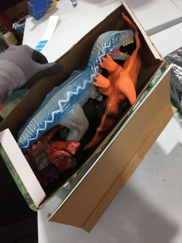 Photo 2 of 6 Piece Dinosaur Toys for Kids and Toddlers