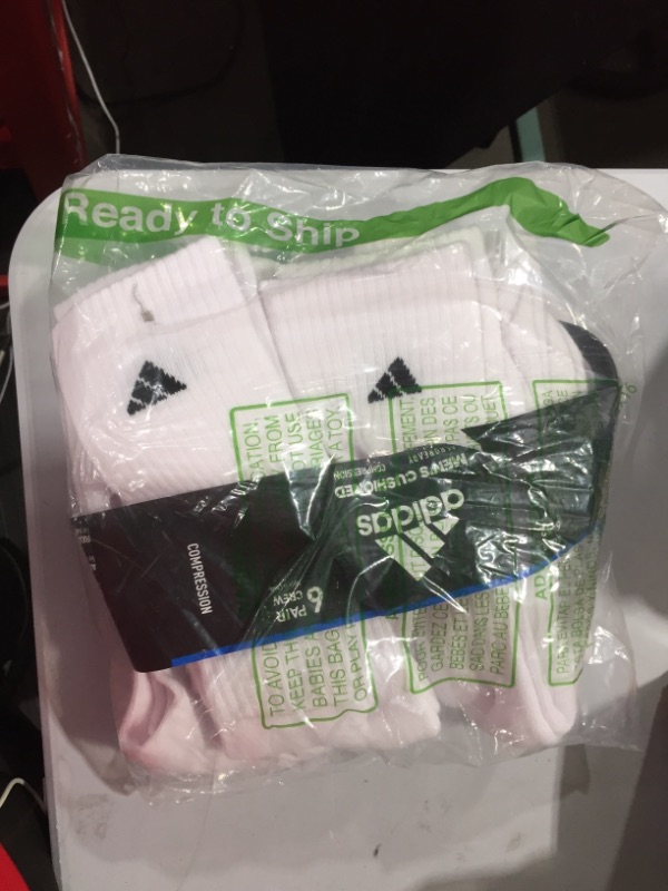 Photo 2 of adidas Men's Cushioned Athletic 6-Pack Crew Socks