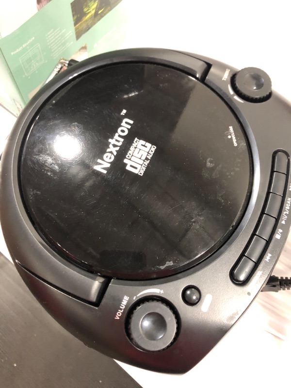 Photo 2 of Nextron Portable Bluetooth CD Player Boombox with AM/FM Radio Stereo Sound System 