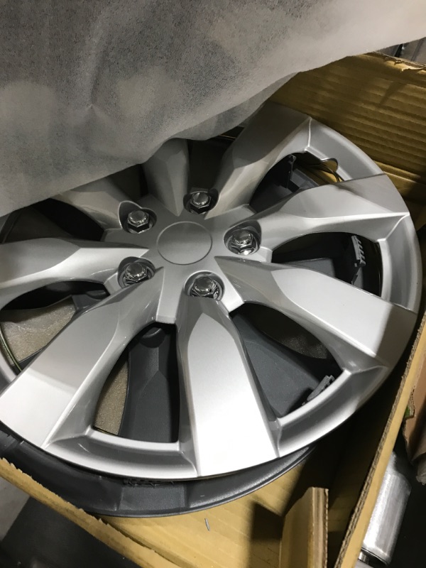 Photo 1 of 16" Inch Hubcaps Set of 4 Automotive Wheel Tire Covers Accessories, Compatible/Replacement for Chevy Chevrolet Dodge Ford Honda Mazda VW Volkswagen and More
