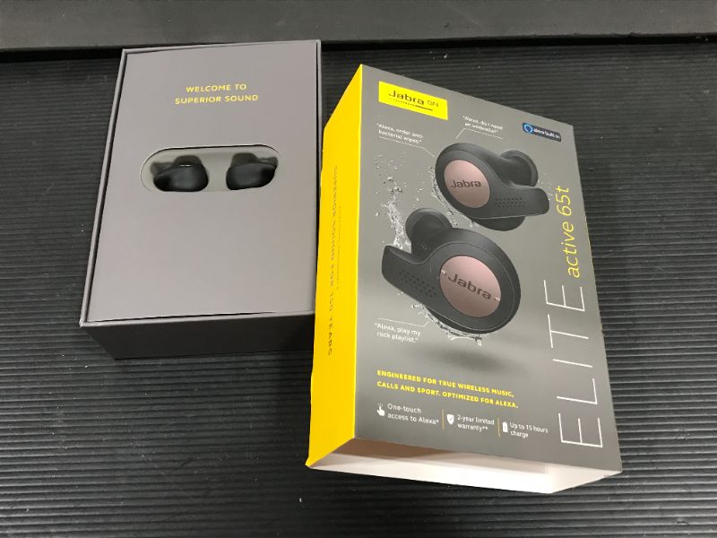 Photo 7 of Jabra Elite 65T Active Wireless Alexa Bluetooth Earbuds (Copper Black)