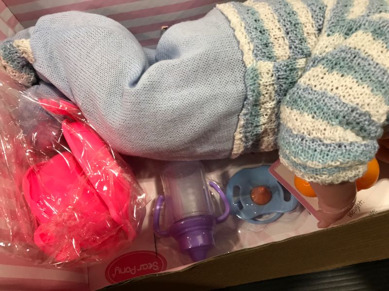 Photo 1 of 16" Washable Reborn Baby Doll - Lifelike Handmade Silicone Doll with Doll Accessories for Girls Boys Kids