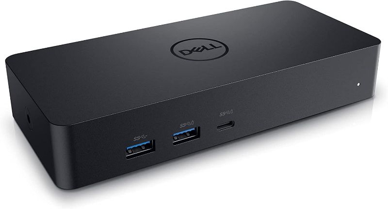 Photo 1 of Dell Universal Dock - D6000S, Equipped with USB-C/USB-A PowerShare Options, Connect Upto Three 4K Displays, LED Indicator, Black
