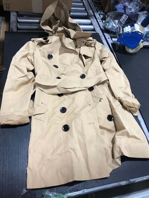 Photo 2 of BGSD Women Leah Waterproof Hooded Mid Length Trench Coat SZ XS
