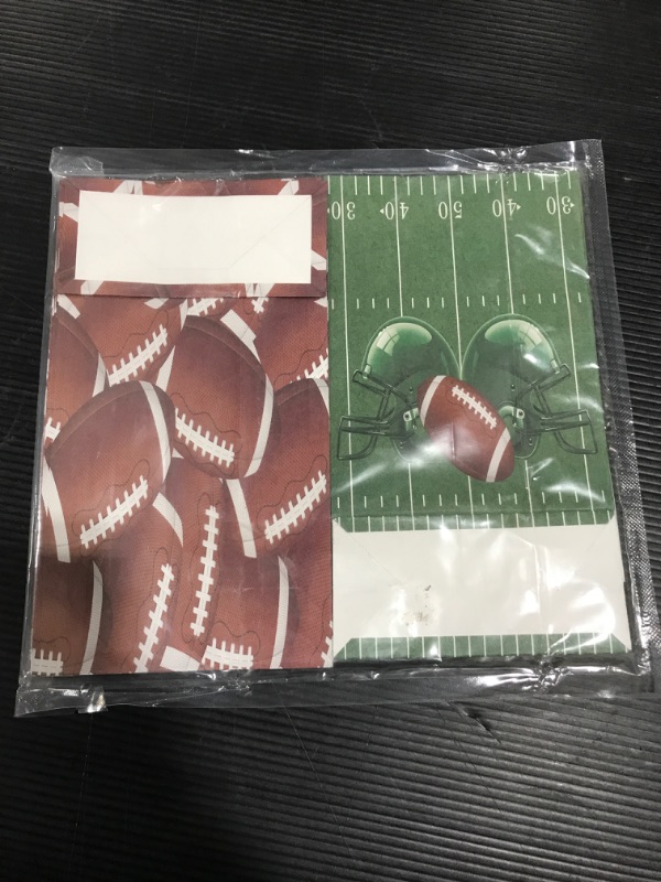 Photo 2 of 24 Pack Football Party Candy Favor Bags with Stickers
