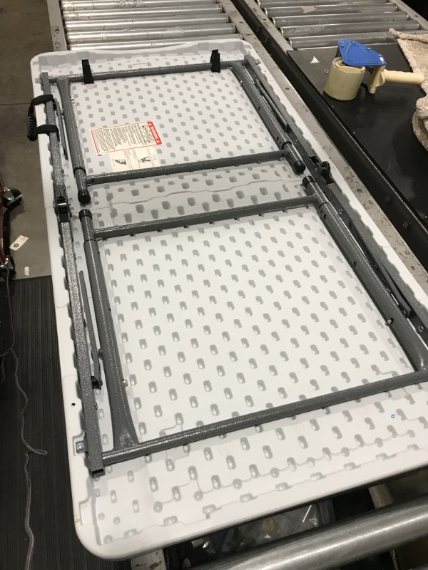 Photo 1 of 4' Folding Banquet Table Off-White - Plastic Dev Group

