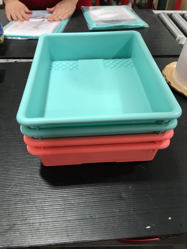 Photo 1 of Colored Paper Trays 4 PACK