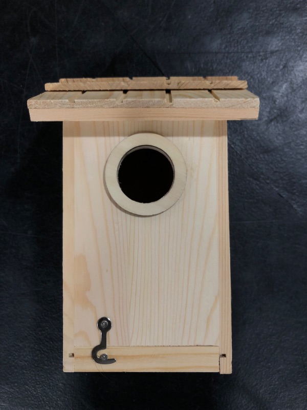 Photo 2 of 3 Pack Bird House - Bluebird, Finch, Wren, Chickadee, Tree Swallow Bird, Wild Birds, Woodpecker House, Unfinished Wood DIY Project |