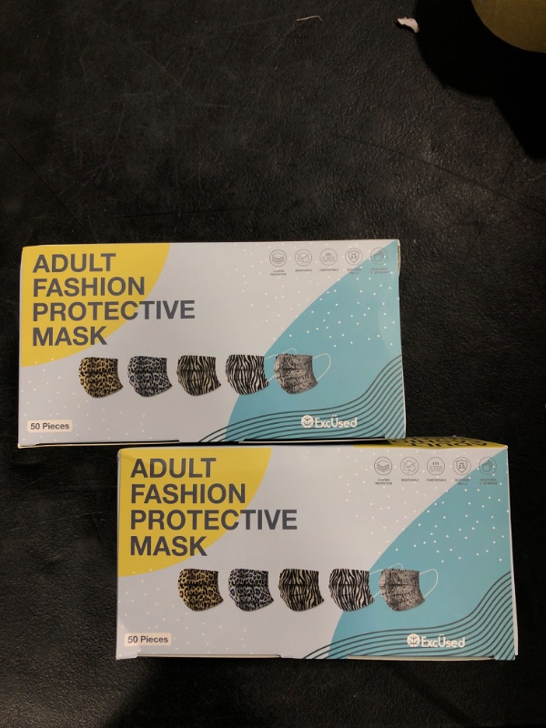 Photo 1 of Adult Fashion Protective Mask Box of 2