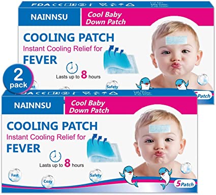 Photo 1 of 10 Sheet NiannSu Kid Fever Patch for Kids Fever Discomfort | Cooling Patches | Cooling Relief Fever Reducer, Pack of 2