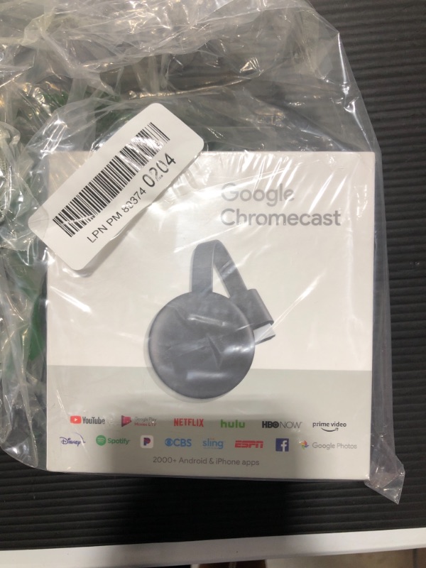 Photo 2 of Google - Chromecast, an HDMI wired streaming device, streams shows, music, photos and sports from your phone to your TV