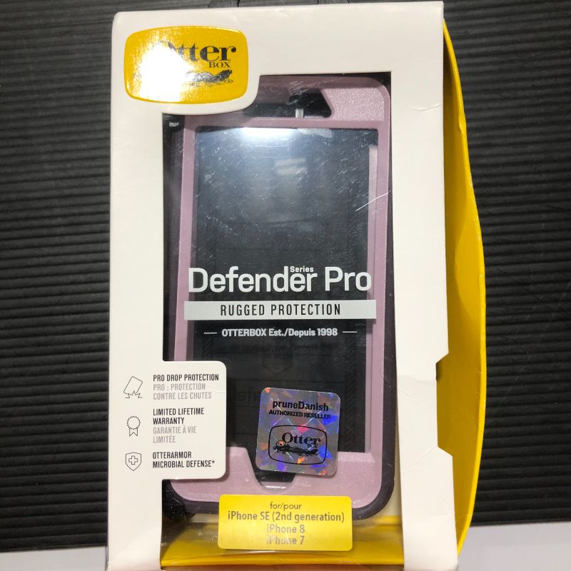 Photo 2 of OtterBox Defender Series Rugged Case & Holster for iPhone SE 3rd Gen (2022), iPhone SE 2nd Gen (2020), iPhone 8/7 (NOT Plus) Retail Packaging - Purple Nebula - with Microbial Defense