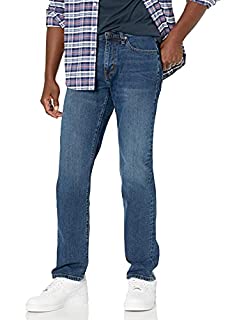 Photo 1 of Amazon Essentials Men's Straight-Fit Stretch Jean, Vintage Wash, 42W x 29L 