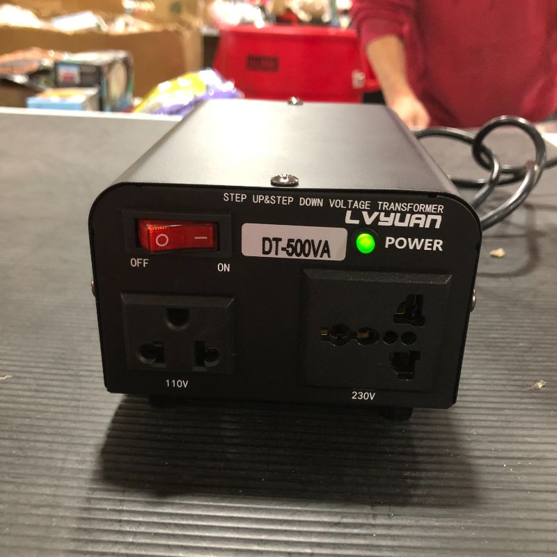 Photo 1 of Yinleader 500W Voltage Transformer Power Converter(220V to 110V, 110V to 220V) Step Up/Down Converter 110/120 Volt - 220/240 Volt