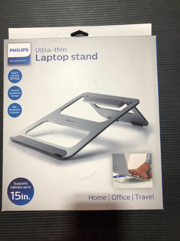 Photo 2 of Philips Accessories Ultra-Thin Portable Laptop Stand, Vented Aluminum