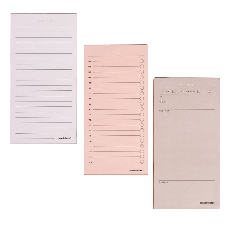 Photo 1 of Essential Composition Notepad Set Blush - Russell+hazel, 3pk
