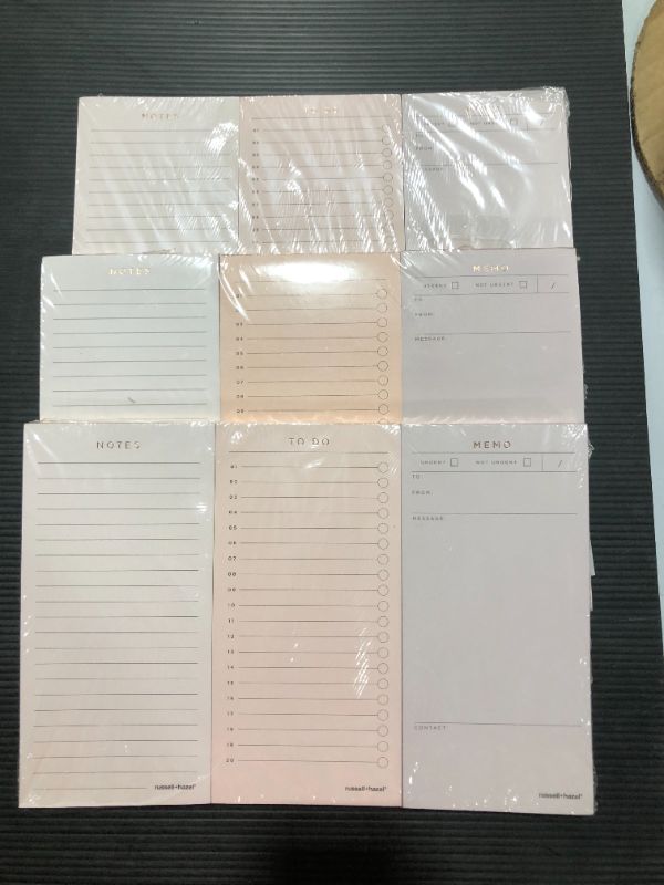 Photo 2 of Essential Composition Notepad Set Blush - Russell+hazel, 3pk