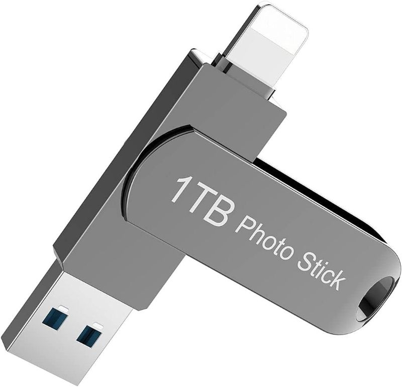 Photo 1 of 1TB USB Flash Drive USB Memory Stick Photo Sticks External Storage Thumb Drive Ultra High Speed USB 3.0 Drive Compatible with Phone Pad and Computer
