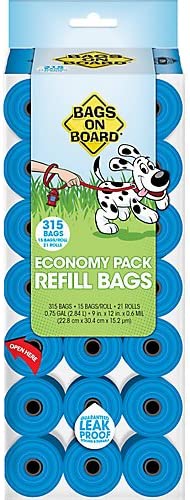 Photo 1 of Bags on Board Waste Pick-Up Refill Bags 140 ct
