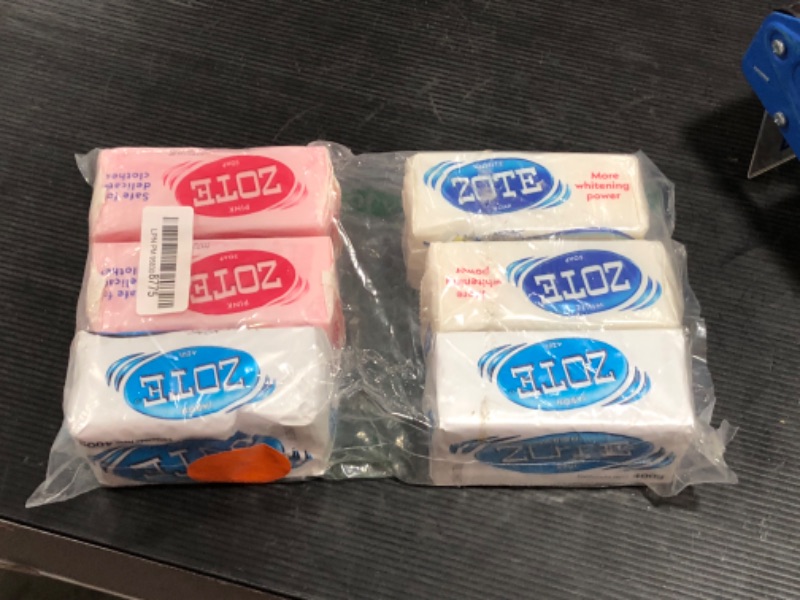 Photo 2 of Zote Laundry Soap Bars Combo Pink White Azul 14.1 oz (6 Pack) cleaner washing kitchen jabon home detergent bath house products. 080585090197.