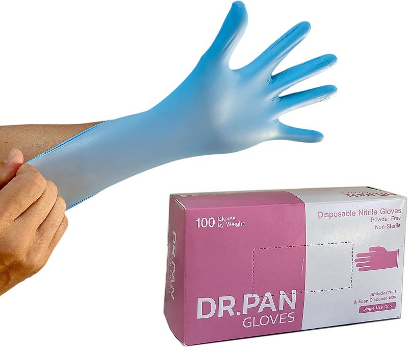 Photo 1 of 3.5 Mil Nitrile Gloves, 10 x 100 ct Boxes by weight, food safety, industrial grade, latex free, wholesale (1000 units)
