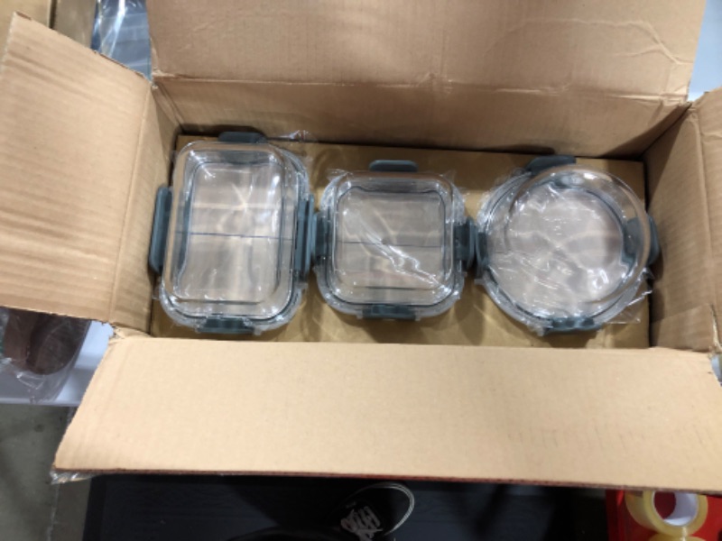 Photo 1 of 24-Piece Glass Food Storage Containers with Upgraded Snap Locking Lids