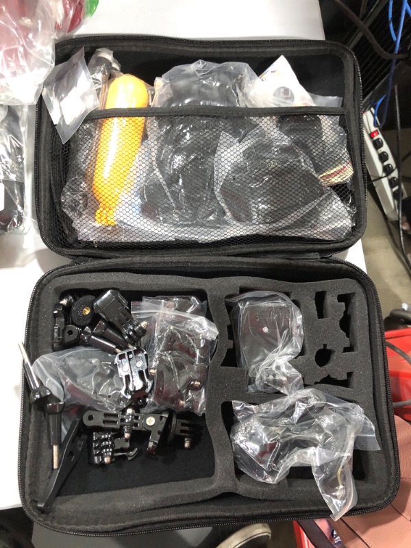 Photo 1 of 61 in 1 Action Camera Accessories Kit for GoPro Hero 10 9 8 7 6 5 4 Hero Session 5 Black Gopro Max Insta360 Xiaomi Yi DJI AKASO Campark Action Camera
