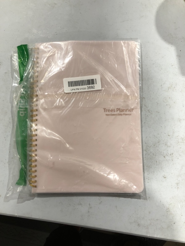 Photo 1 of Daily Planner Hourly Schedules Appointment Planner Undated with To-Do List,Meals,Notes 10"X7.3",Flexible Cover ,Twin-Wire Binding
