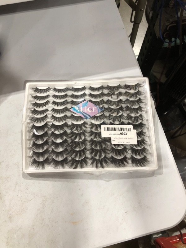 Photo 2 of 30 Pairs 20MM False Eyelashes ALICE Wholesale 6 Styles Lashes Bulk 6D Fluffy Volume Dramatic Faux Mink Eyelashes Multipack
