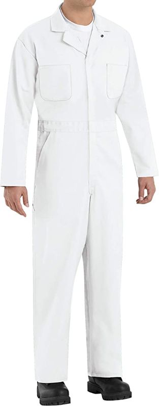 Photo 1 of [Size 48] Red Kap Men's Long Sleeve Twill Action Back Coverall [White]