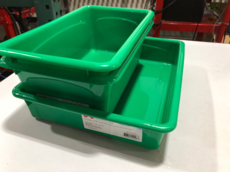 Photo 1 of [3 pack] Cubby Storage Bin - up & up™ [Green]