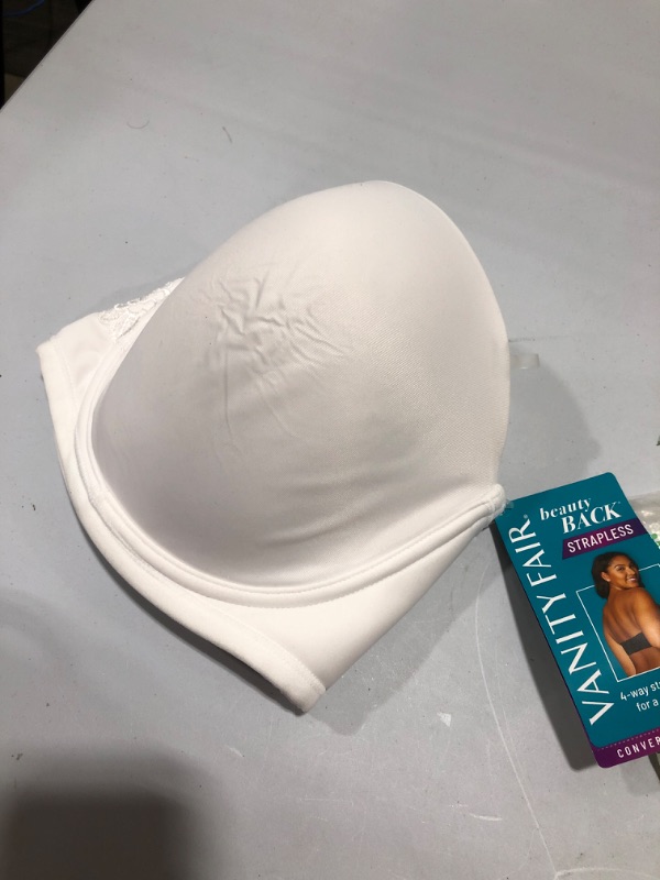 Photo 2 of [Size 38D] Vanity Fair Women's Beauty Back Smoothing Strapless Bra [White]