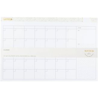 Photo 1 of Undated Post-it Desk Calendar Pad White  **-Calendar Has 30 Sheets/Pad-**  (Overall): 22 Inches (L), 22.0 Inches (W)
