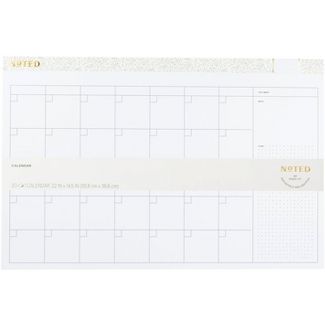 Photo 1 of Undated Post-it Desk Calendar Pad White  **-Calendar Has 30 Sheets/Pad-**  (Overall): 22 Inches (L), 22.0 Inches (W)
