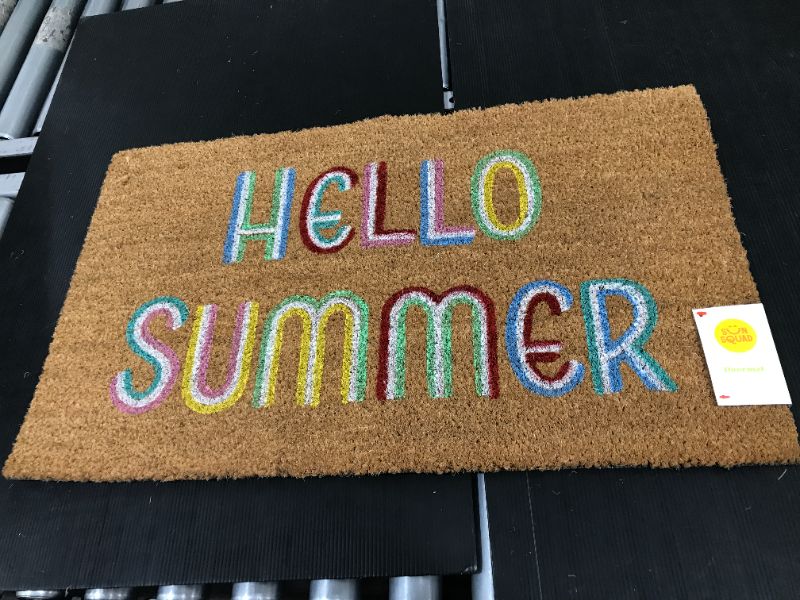 Photo 2 of 16x26 Hello Summer Doormat Brown - Sun Squad