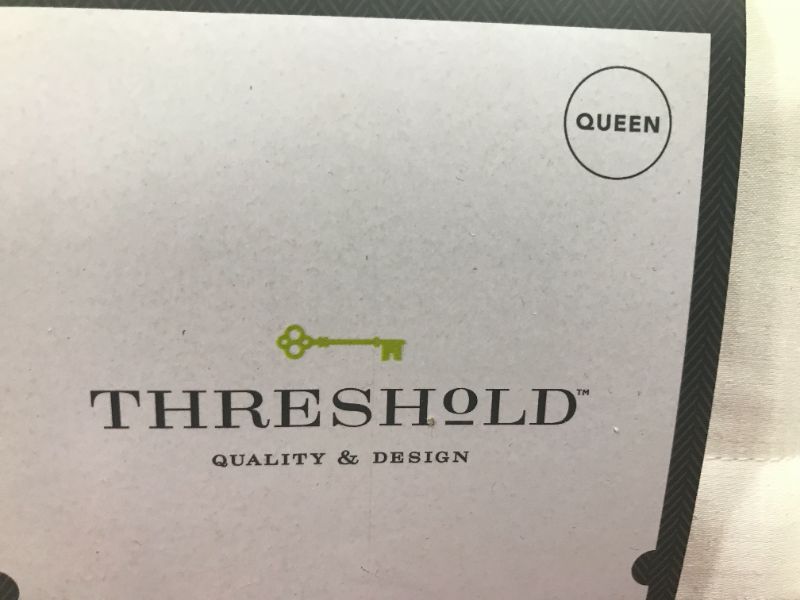 Photo 3 of 400 Thread Count Solid Performance Sheet Set - Threshold Queen Size 