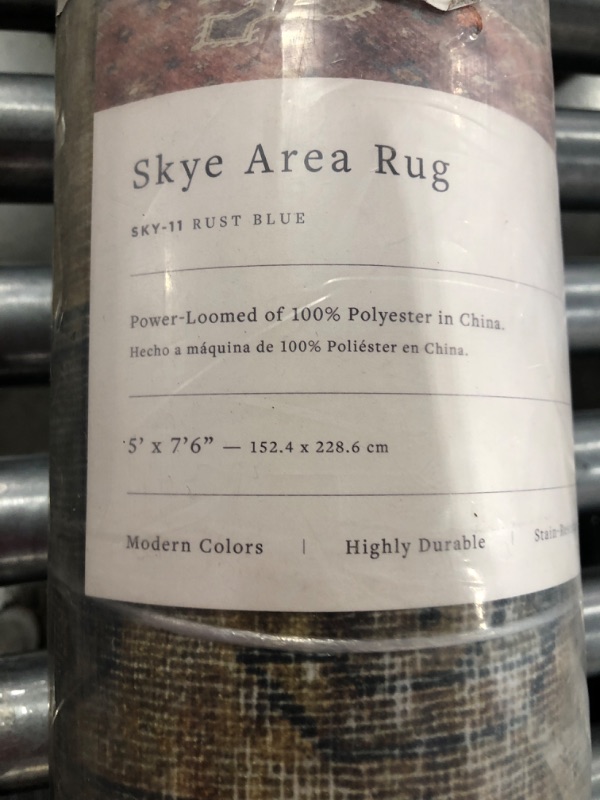Photo 3 of 5'x7'6 Skye Rug Rust/Blue - Loloi Rugs

