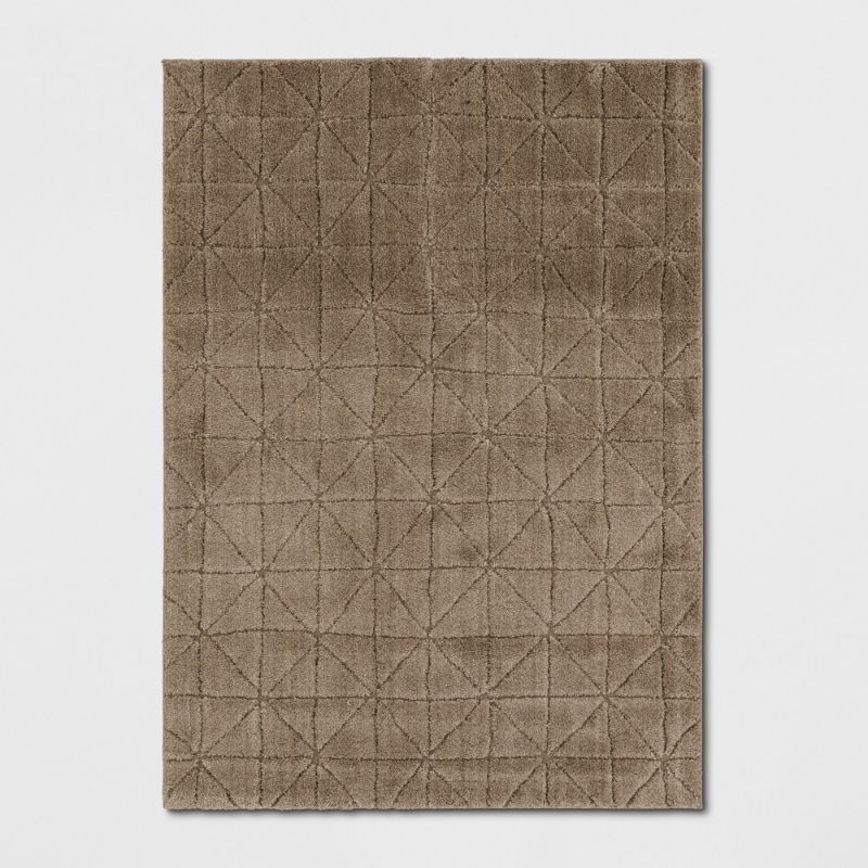 Photo 1 of 5'x7' Woven Diamond Area Rug Brown - Project 62
