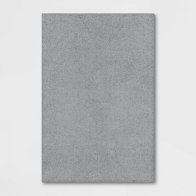 Photo 1 of 4'x5'5 Shag Rug Jet Gray - Room Essentials
