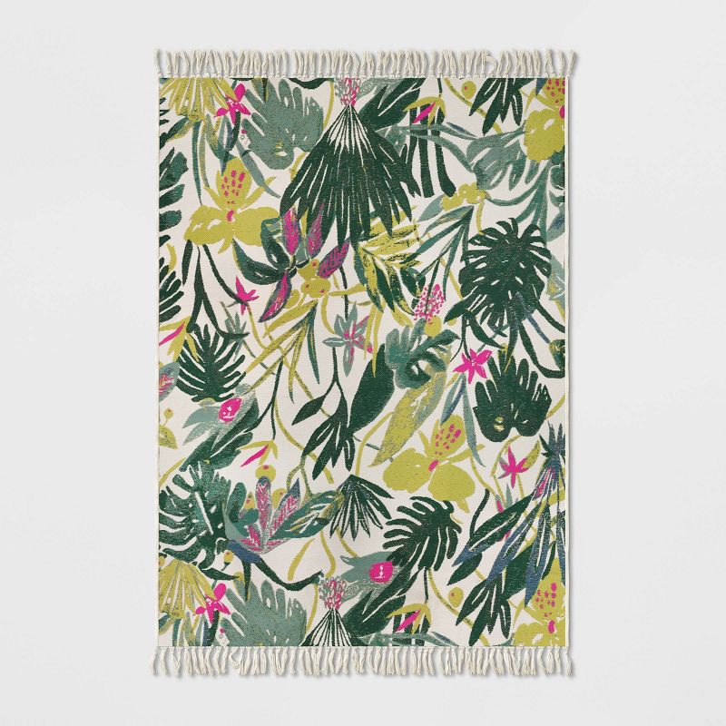 Photo 1 of 5' x 7' Jungle Outdoor Rug - Opalhouse™

