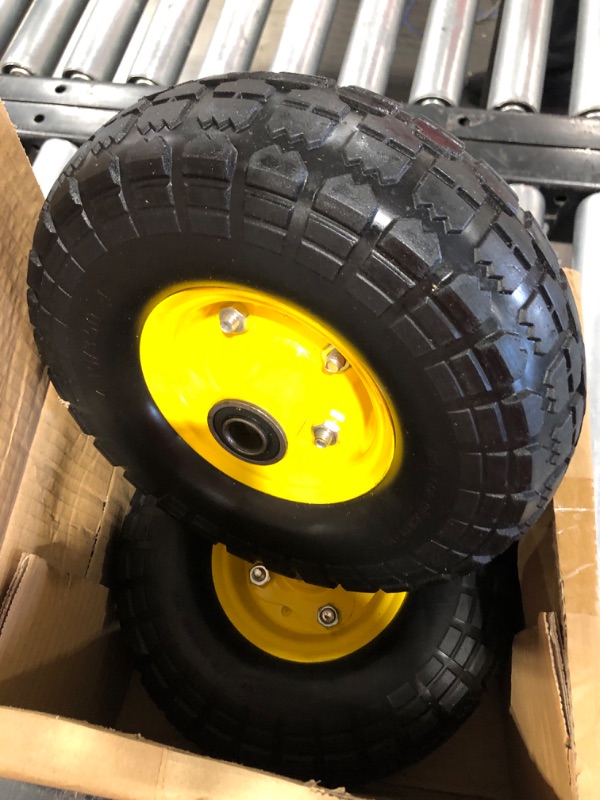 Photo 1 of 4.10/3.50-4 tire and Wheel