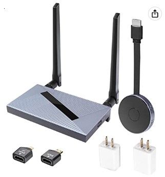 Photo 1 of PARTS ONLY--Daigie Wireless HDMI Transmitter & Receiver Kit – Long Range Signal, 98ft / 30m Distance Through Walls, Floors & Ceilings – Connect Smartphone, Tablet, or Laptop to TV without Cables – 4K HD Streaming
