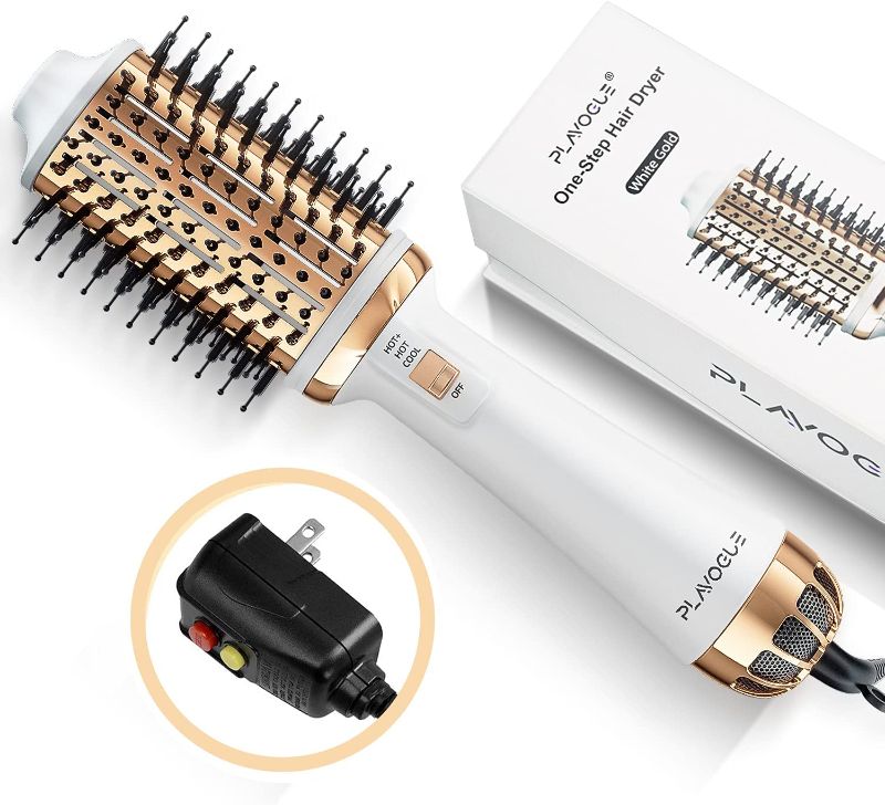 Photo 1 of Plavogue One-Step Hair Dryer Brush,Professional Blow Dryer Brush,Hot Air Brush Oval Brush for Women,Negative Ion Anti-Frizz Blowout Brush for Straightening...
