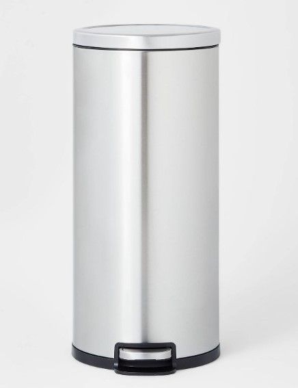 Photo 1 of 30L Round Step Trash Can - Brightroom™

